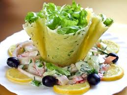 Сырные корзинки с салатом из морепродуктов coochelper.ucoz.com
