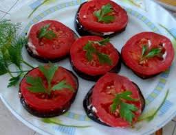 Закуска из баклажанов с помидорами и чесноком coochelper.ucoz.com
