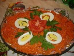 Салат из ветчины с сыром и корейской морковкой coochelper.ucoz.com