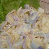 Салат из кальмаров с плавленым сыром coochelper.ucoz.com