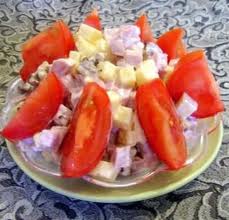 Салат из ветчины с шампиньонами coochelper.ucoz.com