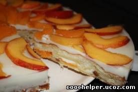 Фруктовый тортик «Сладкий персик» coochelper.ucoz.com