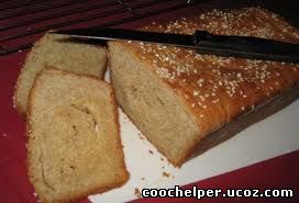 Домашний пшеничный хлеб с кунжутом coochelper.ucoz.com