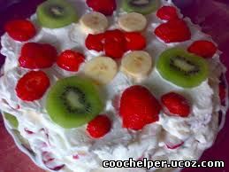 Торт с зефиром и фруктами coochelper.ucoz.com