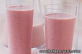 Молочный коктейль с малиной coochelper.ucoz.com