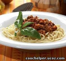 Спагетти с соусом болоньез coochelper.ucoz.com