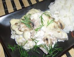 Окунь в сливочном соусе с шампиньонами coochelper.ucoz.com